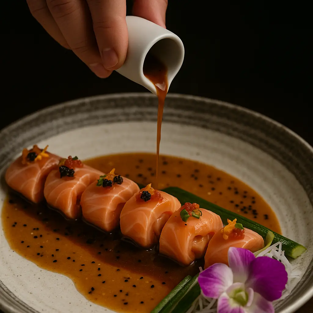Salmon carpaccio-G